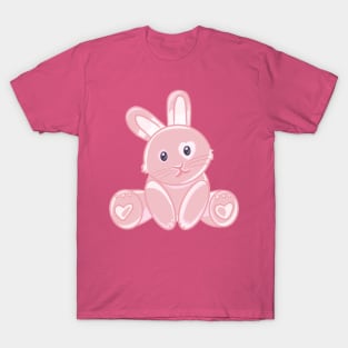 Pink Heart Bunny T-Shirt